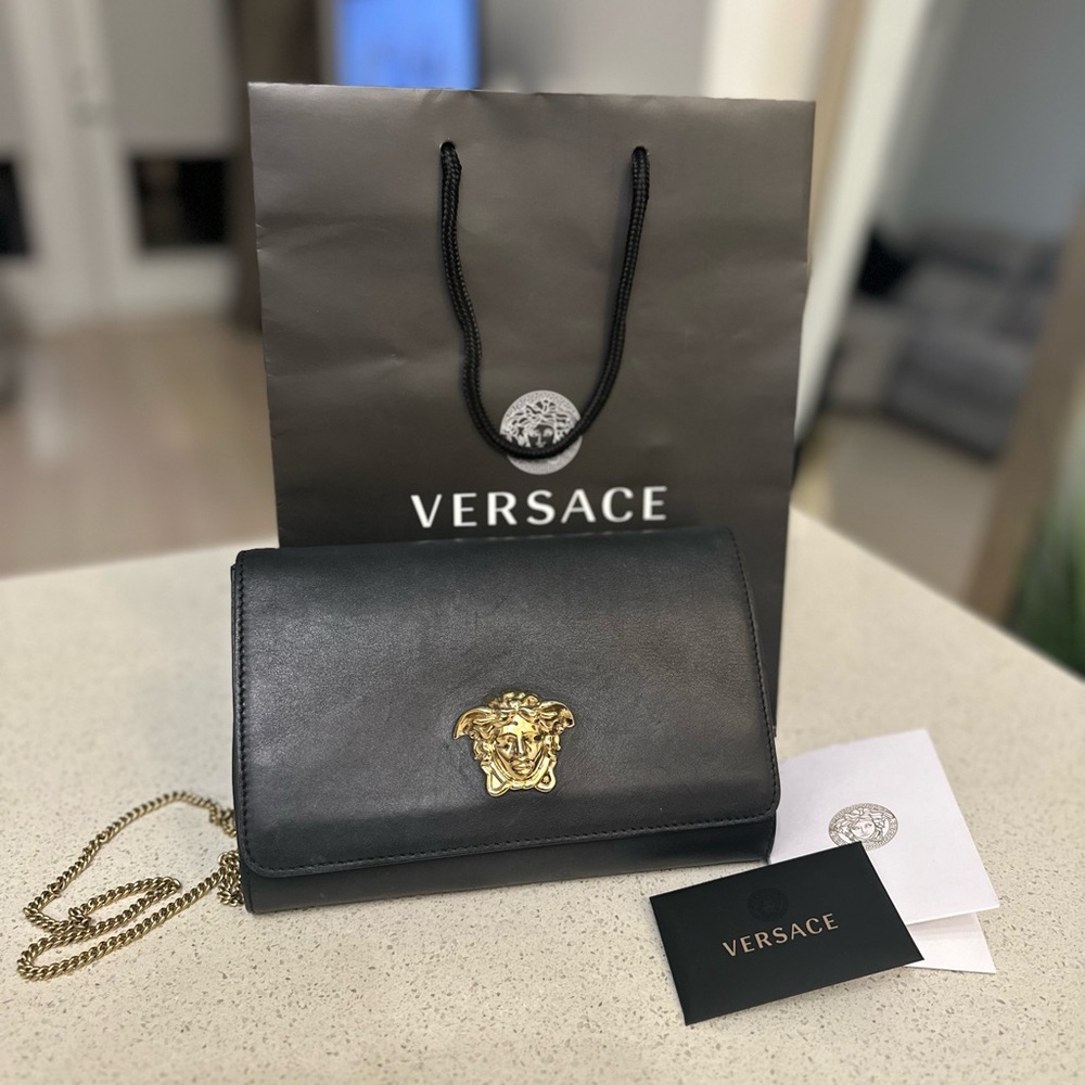 Versace Medusa Head Clutch